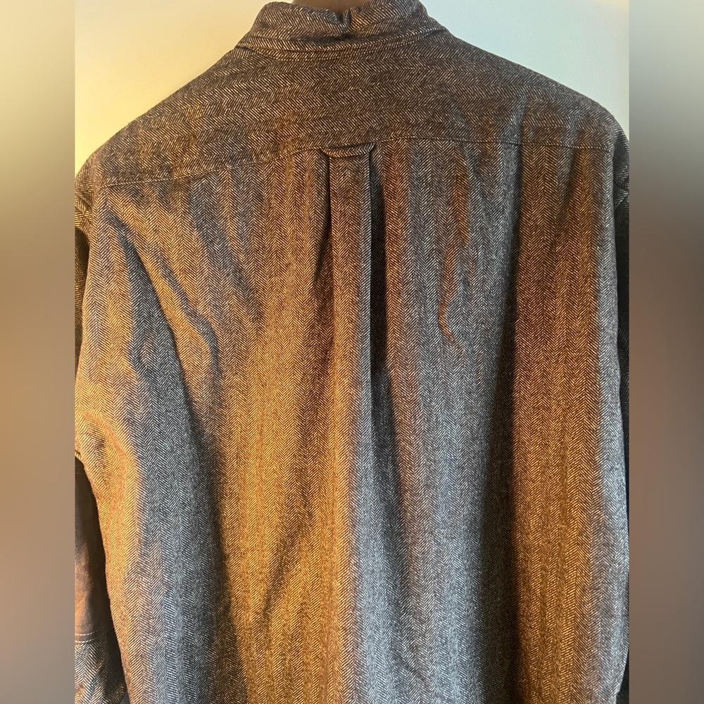 Faconnable goat skin leather shirt size XL - Vintage - Picture 8 of 10